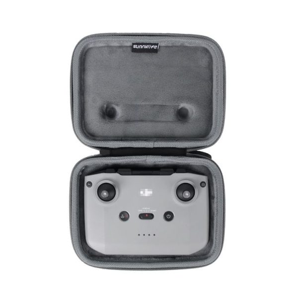 Sunnylife AIR2-B169 Remote Control Storage Bag with Carabiner For DJI Mavic 3 / Mini 2 / Air 2S / Air 2 (Grey)