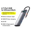Baseus WKWG020113 Metal Gleam Series 7-in-1 Multifunctional Type-C HUB Docking Station (Grey) - Image 2