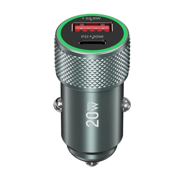 TOTUDESIGN DCCPD-010 Blade Series 20W Fast Charging Car Charger (Black)