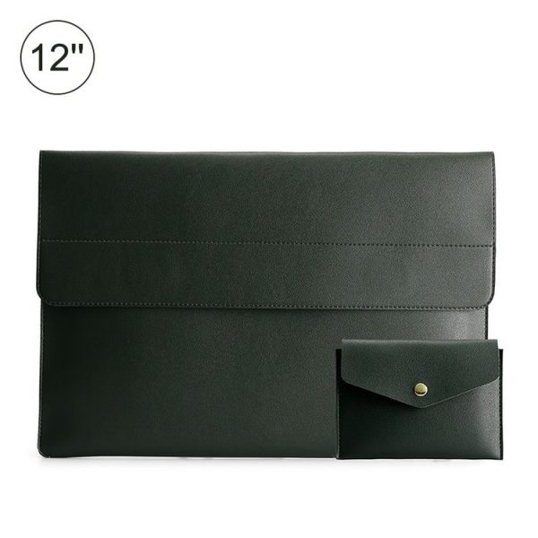 12 inch POFOKO Lightweight Waterproof Laptop Protective Bag (Dark Green)