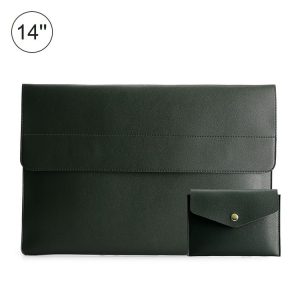 14 inch POFOKO Lightweight Waterproof Laptop Protective Bag (Dark Green)