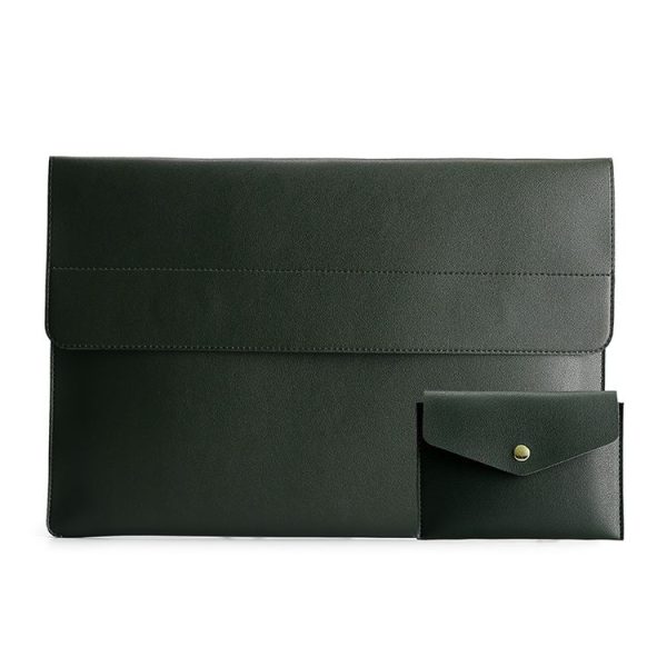 15.4 inch POFOKO Lightweight Waterproof Laptop Protective Bag (Dark Green) - Image 2