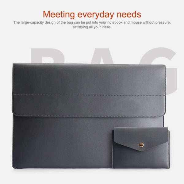 15.4 inch POFOKO Lightweight Waterproof Laptop Protective Bag (Dark Green) - Image 6