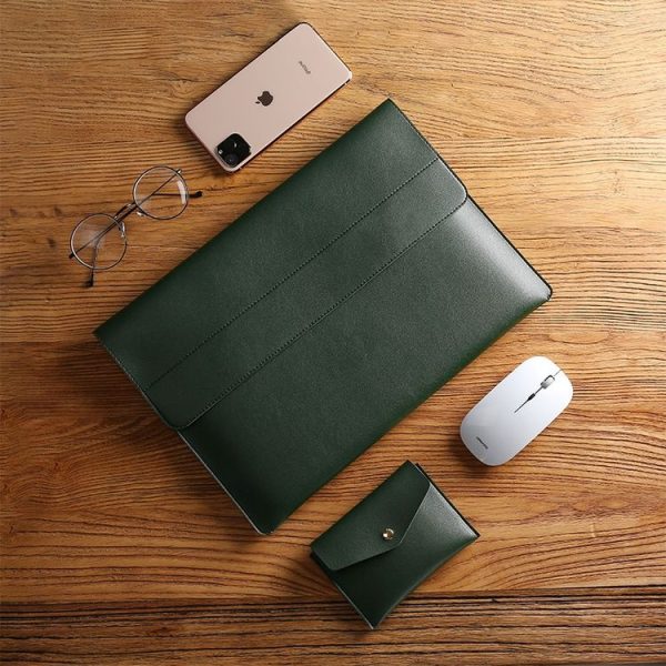 15.4 inch POFOKO Lightweight Waterproof Laptop Protective Bag (Dark Green) - Image 8