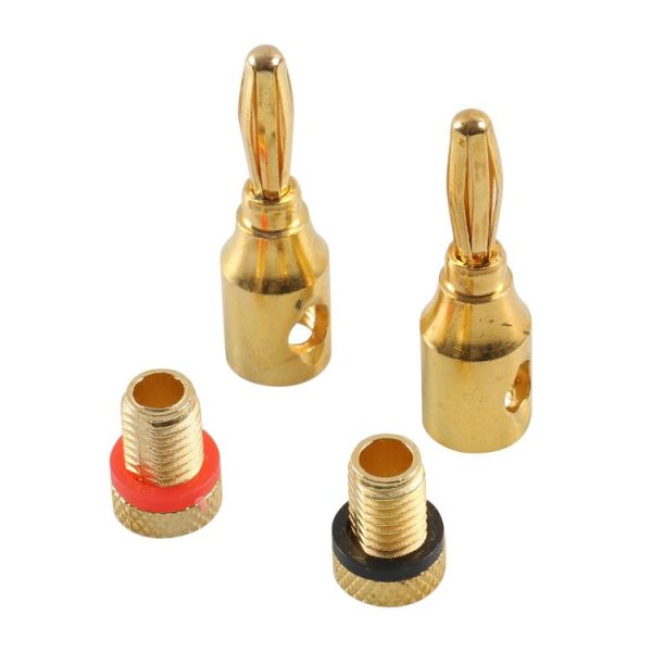 A6522 32 in 1 Car Gold-plated Red and Black 4mm Banana Head Audio Plug - Image 4