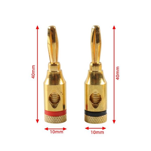 A6522 32 in 1 Car Gold-plated Red and Black 4mm Banana Head Audio Plug - Image 6