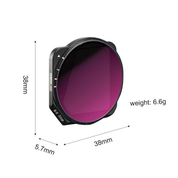 DJI Mavic 3 STARTRC 1110348 VND 6-9 Gears Lens Filter (Black) - Image 3