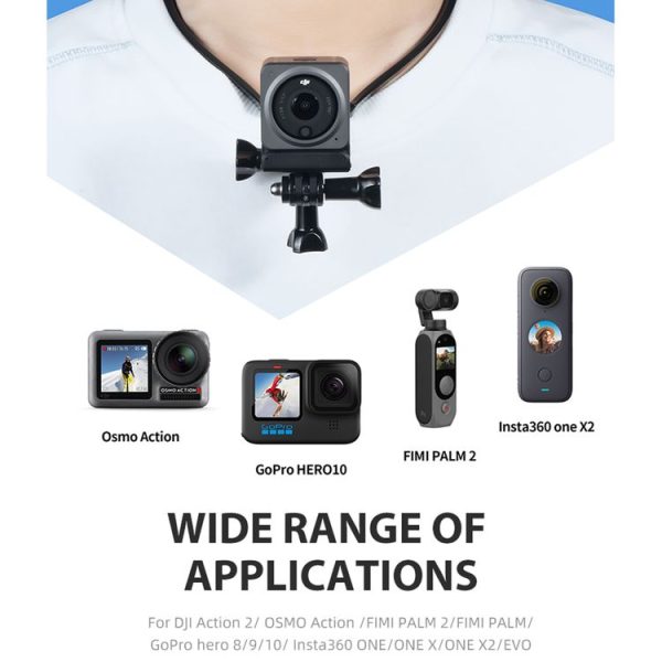 DJI Action 2 / Action STARTRC 1110275 Neck-hanging Bracket Shooting Equipment (Black) - Image 3