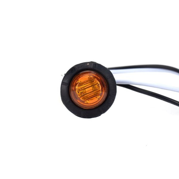 A5011 Amber Light 10 in 1 Truck Trailer LED Round Side Marker Lamp - Image 2