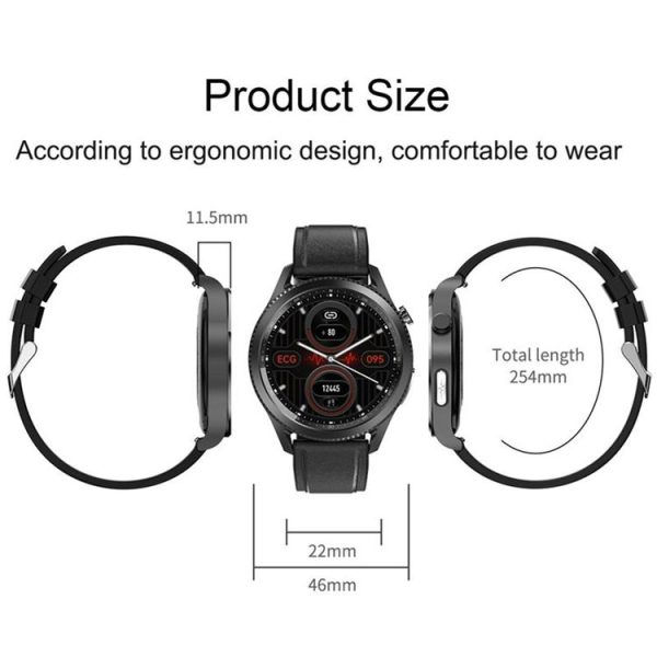 NORTH EDGE E102 Blood Oxygen Body Temperature Monitoring Bluetooth Smart Watch (Black) - Image 2