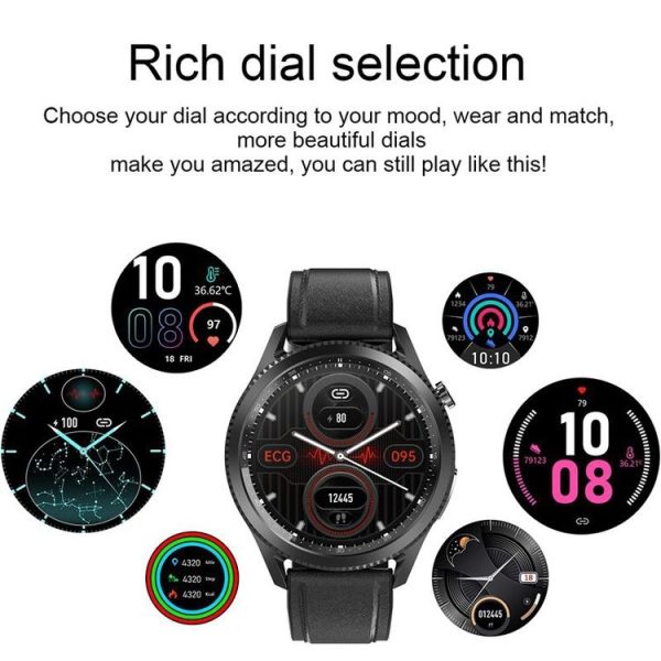 NORTH EDGE E102 Blood Oxygen Body Temperature Monitoring Bluetooth Smart Watch (Black) - Image 3