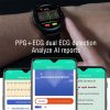 NORTH EDGE E102 Blood Oxygen Body Temperature Monitoring Bluetooth Smart Watch (Black) - Image 5