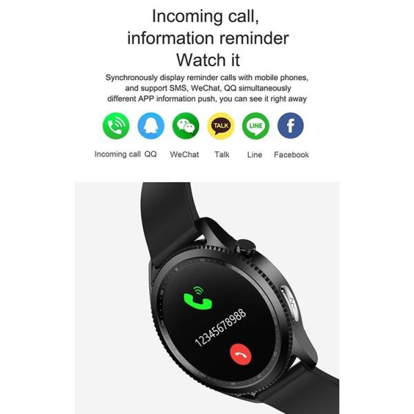 NORTH EDGE E102 Blood Oxygen Body Temperature Monitoring Bluetooth Smart Watch (Black) - Image 7