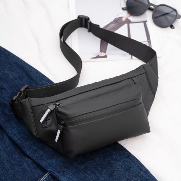Cxs-321 Adjustable Oxford Cloth Waist Bag for Men, Size: 32 x 12 x 6cm (Black) - Image 4