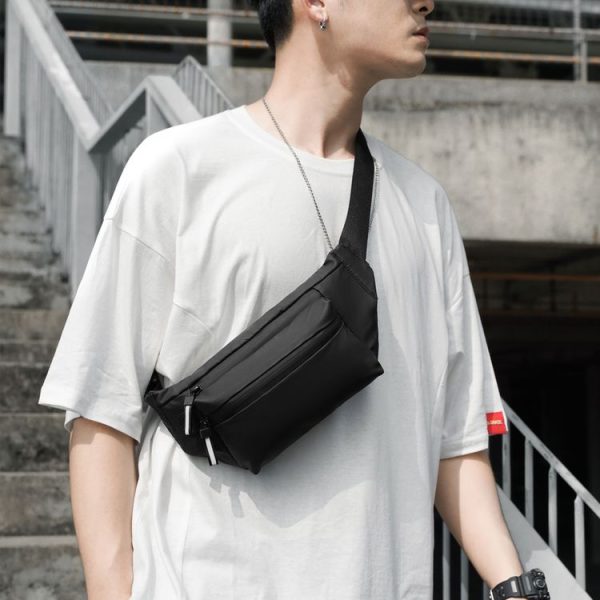 Cxs-321 Adjustable Oxford Cloth Waist Bag for Men, Size: 32 x 12 x 6cm (Black) - Image 6