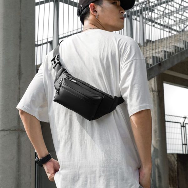 Cxs-321 Adjustable Oxford Cloth Waist Bag for Men, Size: 32 x 12 x 6cm (Black) - Image 7