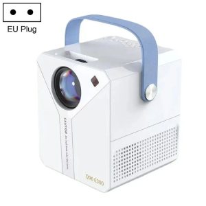 Q96 E300 Intelligent Portable HD 4K Projector, EU Plug, Specification: Android Version (White)
