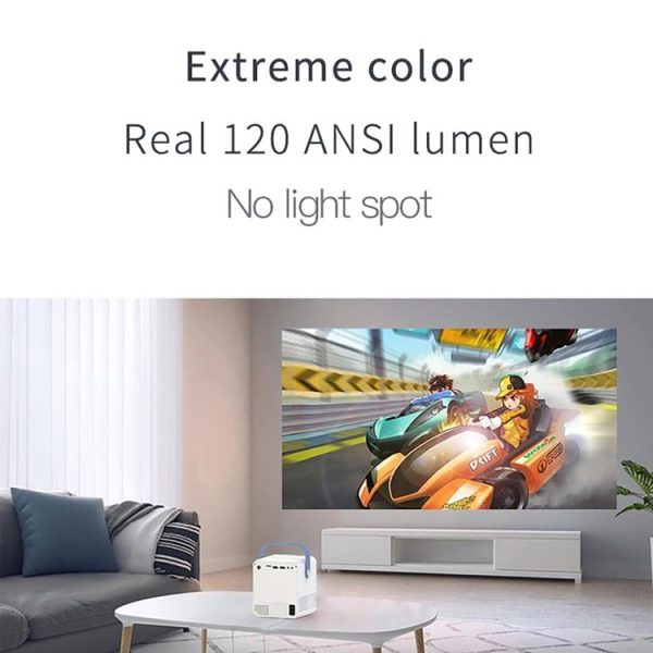 Q96 E300 Intelligent Portable HD 4K Projector, EU Plug, Specification: Android Version (White) - Image 5