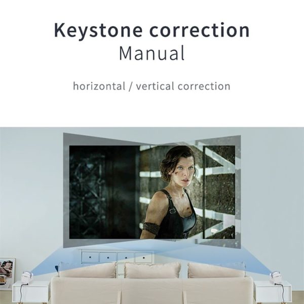 Q96 E300 Intelligent Portable HD 4K Projector, EU Plug, Specification: Android Version (White) - Image 8