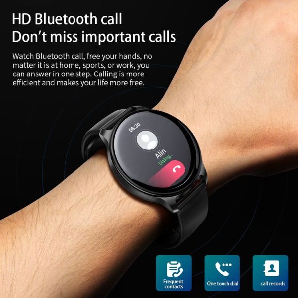 Lokmat TIME 2 1.32 inch Touch Screen Smart Watch, Support Physiological Health Management / Bluetooth Call (Grey) - Image 3