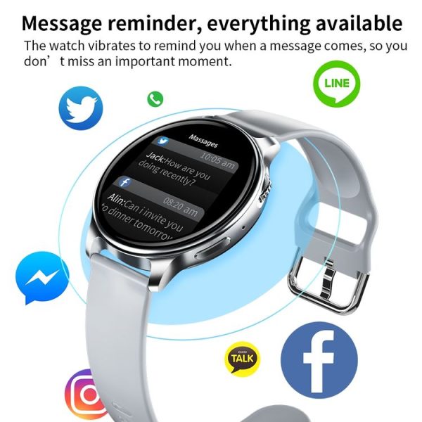 Lokmat TIME 2 1.32 inch Touch Screen Smart Watch, Support Physiological Health Management / Bluetooth Call (Grey) - Image 4