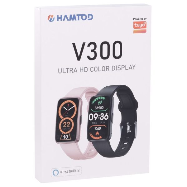 HAMTOD V300 1.47 inch TFT Screen Smart Watch, Support Heart Rate Monitoring / Body Temperature Monitoring (Black) - Image 10