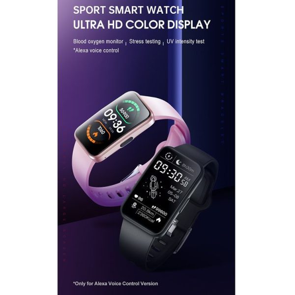 HAMTOD V300 1.47 inch TFT Screen Smart Watch, Support Heart Rate Monitoring / Body Temperature Monitoring (Black) - Image 2