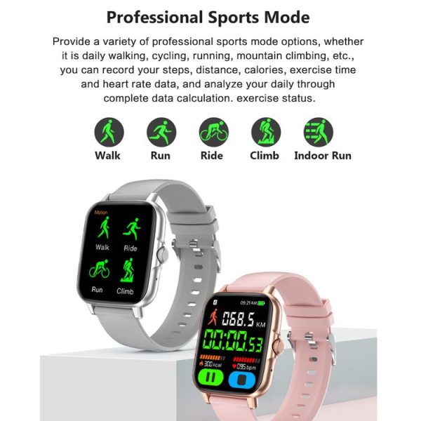 GT50 1.69 inch TFT Screen Steel Strap Smart Watch, Support Bluetooth Call / NFC Function (Black) - Image 8