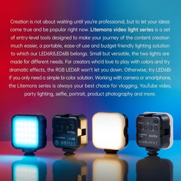 Godox LED-6BI LED Video Shoot Light - Image 7