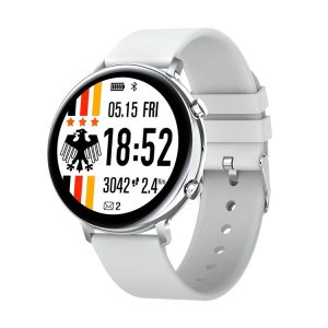 HAMTOD GW33 1.28 inch TFT Screen Smart Watch, Support Bluetooth Call / Sleep Monitoring (Silver)