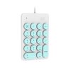 FOETOR ik6610 Mini Wireless Numeric Keyboard (White Green)