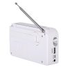 RD-638T Two-band Solar Powered AM / FM Radio Player Flashlight with Dynamo Function (White) - Image 2