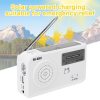 RD-638T Two-band Solar Powered AM / FM Radio Player Flashlight with Dynamo Function (White) - Image 7