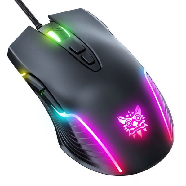 ONIKUMA CW905 RGB Lighting Wired Mouse (Black)