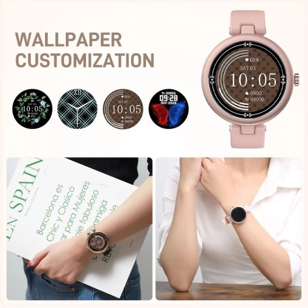 DOOGEE DG Venus 1.09 inch Screen Smartwatch, IP68 Waterproof, Support 7 Sports Modes & Female Care (Gold) - Image 6