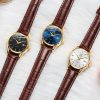 OLEVS 6898 Women Fashion Waterproof Dual Calendar Quartz Watch (Brown White) - Image 11