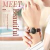 OLEVS 6898 Women Fashion Waterproof Dual Calendar Quartz Watch (Brown White) - Image 3
