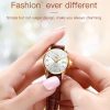 OLEVS 6898 Women Fashion Waterproof Dual Calendar Quartz Watch (Brown White) - Image 6