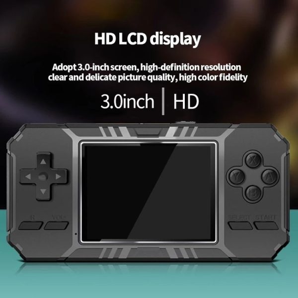 S8 3.0 inch Screen Classic Handheld Game Console Built-in 520 Games (Black) - Image 3