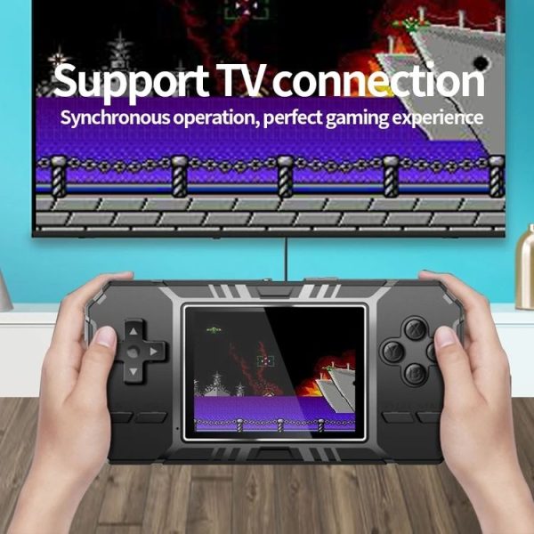 S8 3.0 inch Screen Classic Handheld Game Console Built-in 520 Games (Black) - Image 5