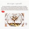 JIN SHI DUN 8831 Women Fashion Diamond Hollowed Waterproof Ceramic Mechanical Watch (Black) - Image 6