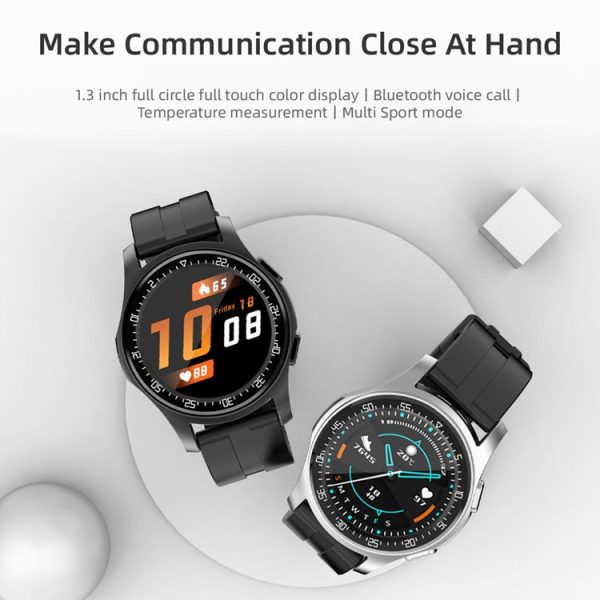 HAMTOD N1 1.3 inch TFT Screen Acrylic Surface Smart Watch, Support Bluetooth Call / Sleep Monitoring (Silver) - Image 2