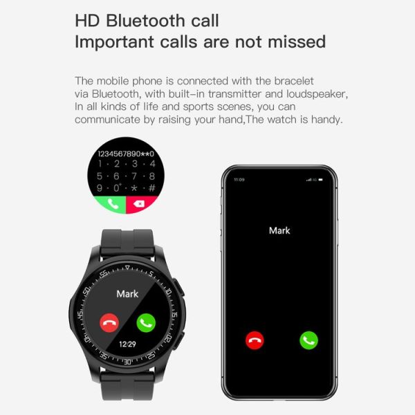HAMTOD N1 1.3 inch TFT Screen Acrylic Surface Smart Watch, Support Bluetooth Call / Sleep Monitoring (Silver) - Image 3