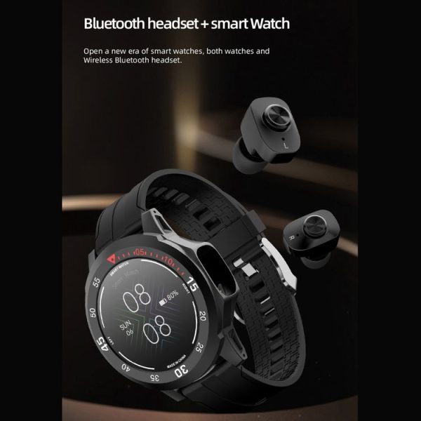 HAMTOD N16 1.3 inch HD Screen Smart Earphone Watch, Support Bluetooth Call / Sleep Monitoring (Red) - Image 2