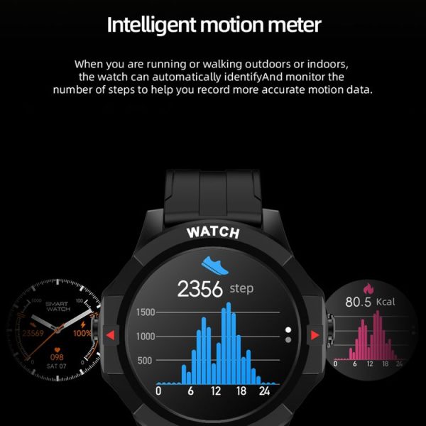 HAMTOD N16 1.3 inch HD Screen Smart Earphone Watch, Support Bluetooth Call / Sleep Monitoring (Red) - Image 7