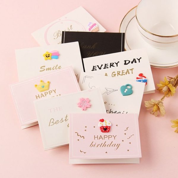 20 PCS 3D Holiday Blessing And Thanksgiving Card (Torch Ice Cream Icon) - Image 2