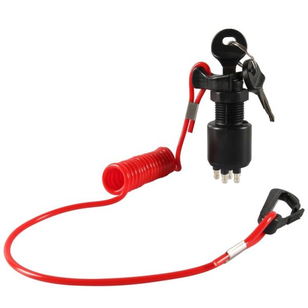 A6630 BRP Side Control Ignition Switch Key with Lanyard 5005801 for Johnson Evinrude - Image 2