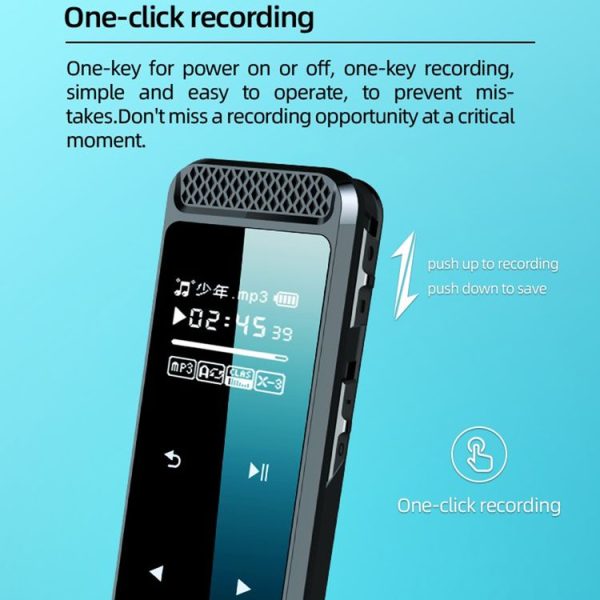 Q55 Smart HD Noise Reduction Voice Control Recording Pen, Capacity: 4GB (Black) - Image 2