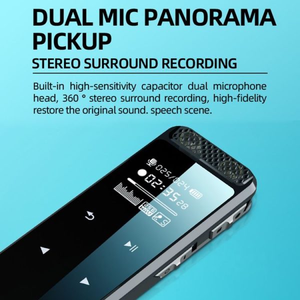 Q55 Smart HD Noise Reduction Voice Control Recording Pen, Capacity: 4GB (Black) - Image 3