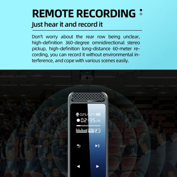 Q55 Smart HD Noise Reduction Voice Control Recording Pen, Capacity: 4GB (Black) - Image 4